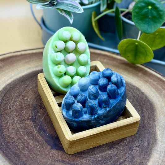Massage Duo Soap Gift Box | Fragrance-Free natural soap bars