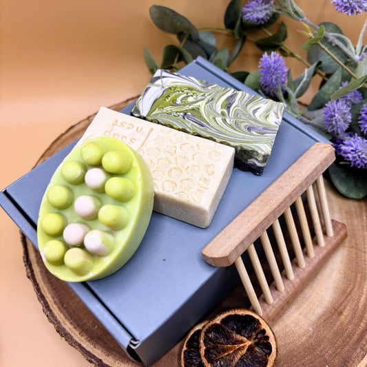 Shea butter unscented soap gift box | Natural soaps